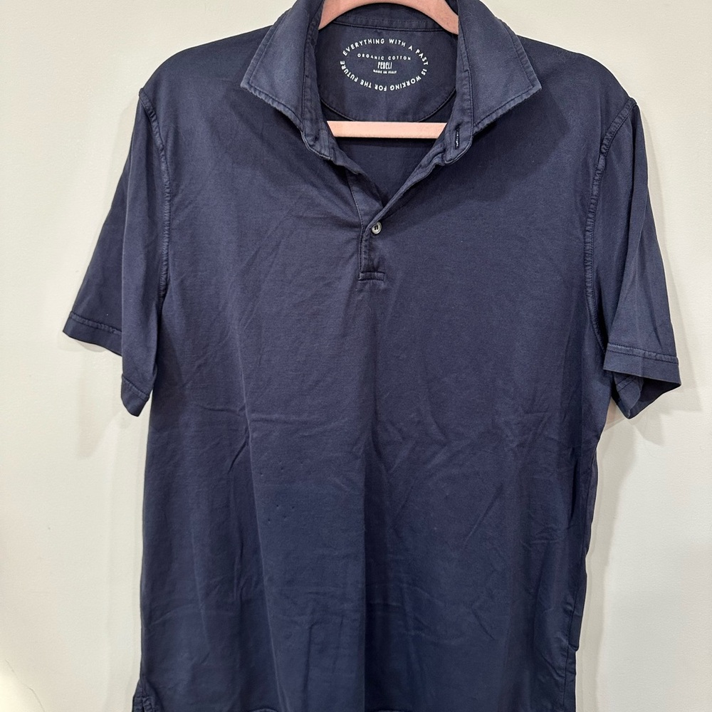 FEDELI Zero Organic Cotton Short Sleeve Polo